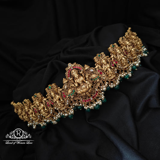 92.5-SILVER 3DDESGIN  LAKSHMI DEVI HIPBELT-RCAZ11