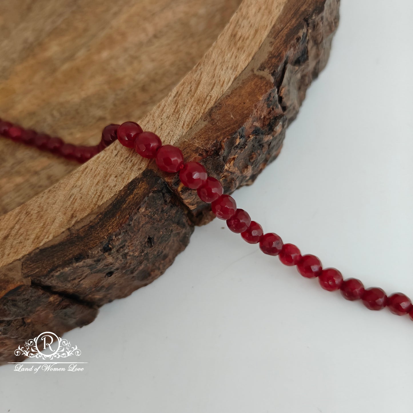 ROUND RUBY BEADS-RCJM159