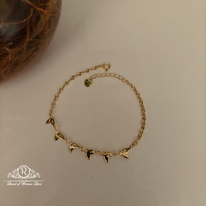92.5 SILVER GOLD TONE BRACELET -RCG351