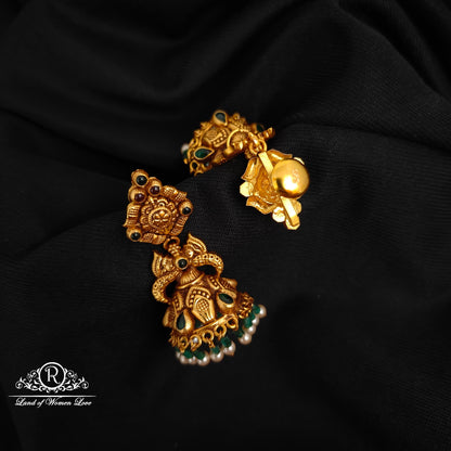 92.5 SILVER  PEACOCK JUMKAS-RCP182