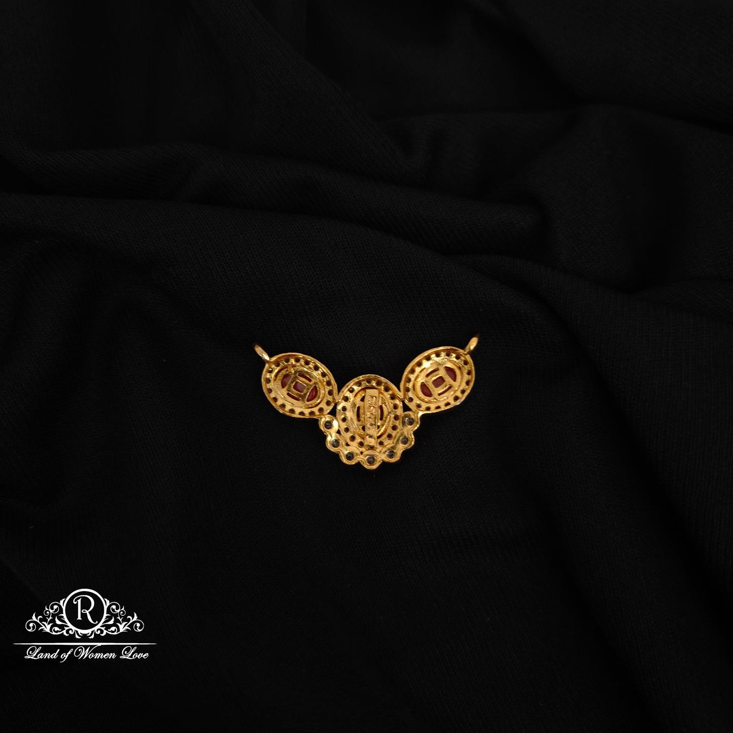 92.5 SILVER WHITE AND CORAL STONE MALA LOCKET-RCZP070