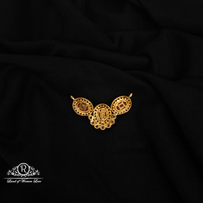 92.5 SILVER WHITE AND CORAL STONE MALA LOCKET-RCZP070