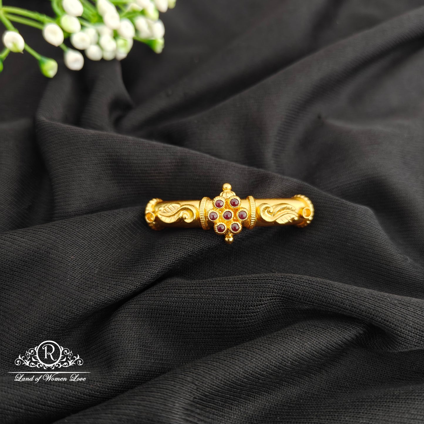 92.5 Silver With Gold Polish Bangle Top-RCR149