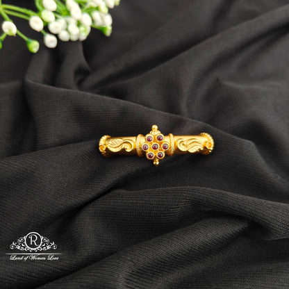 92.5 Silver With Gold Polish Bangle Top-RCR149
