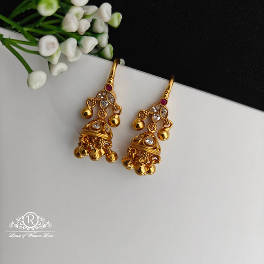 92.5 Silver Hook Model earrings-RCCP502