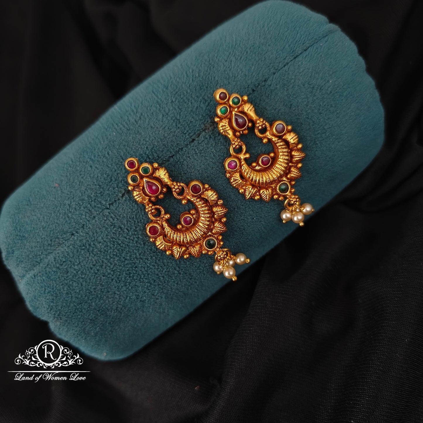 92.5 SILVER CHANDBALI EARRINGS-RCJR1050