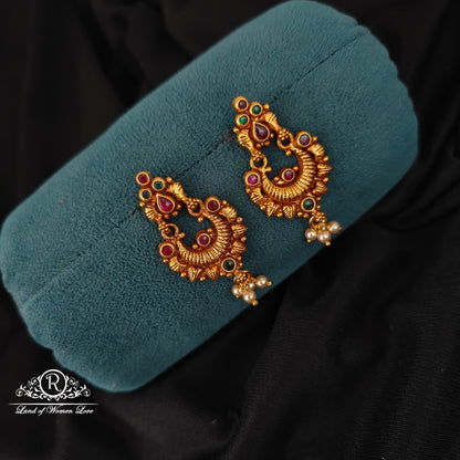 92.5 SILVER CHANDBALI EARRINGS-RCJR1050