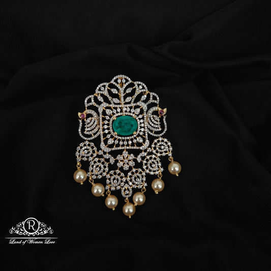 92.5 SILVER DIAMOND FINISHING PENDANT-RCM1452