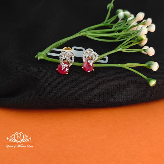 92.5 SILVER Diamond Finishing Earrings-RCCP106-1