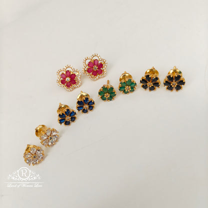 92.5 Silver Changble Model  Earrings-RCJR1112