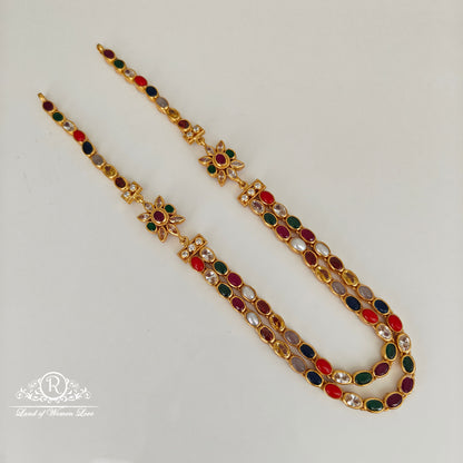 92.5 silver two side necklace set-RCL82