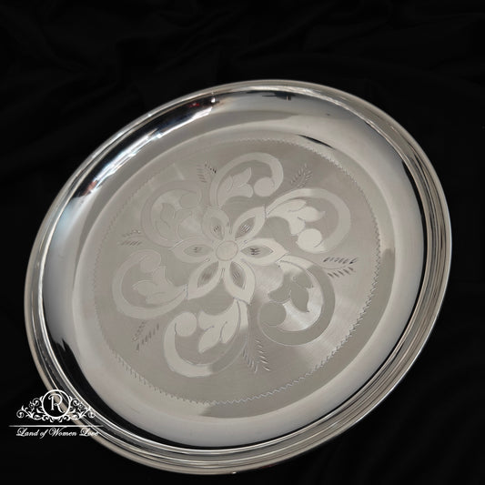 SILVER LUNCH PLATE -RCRSS085