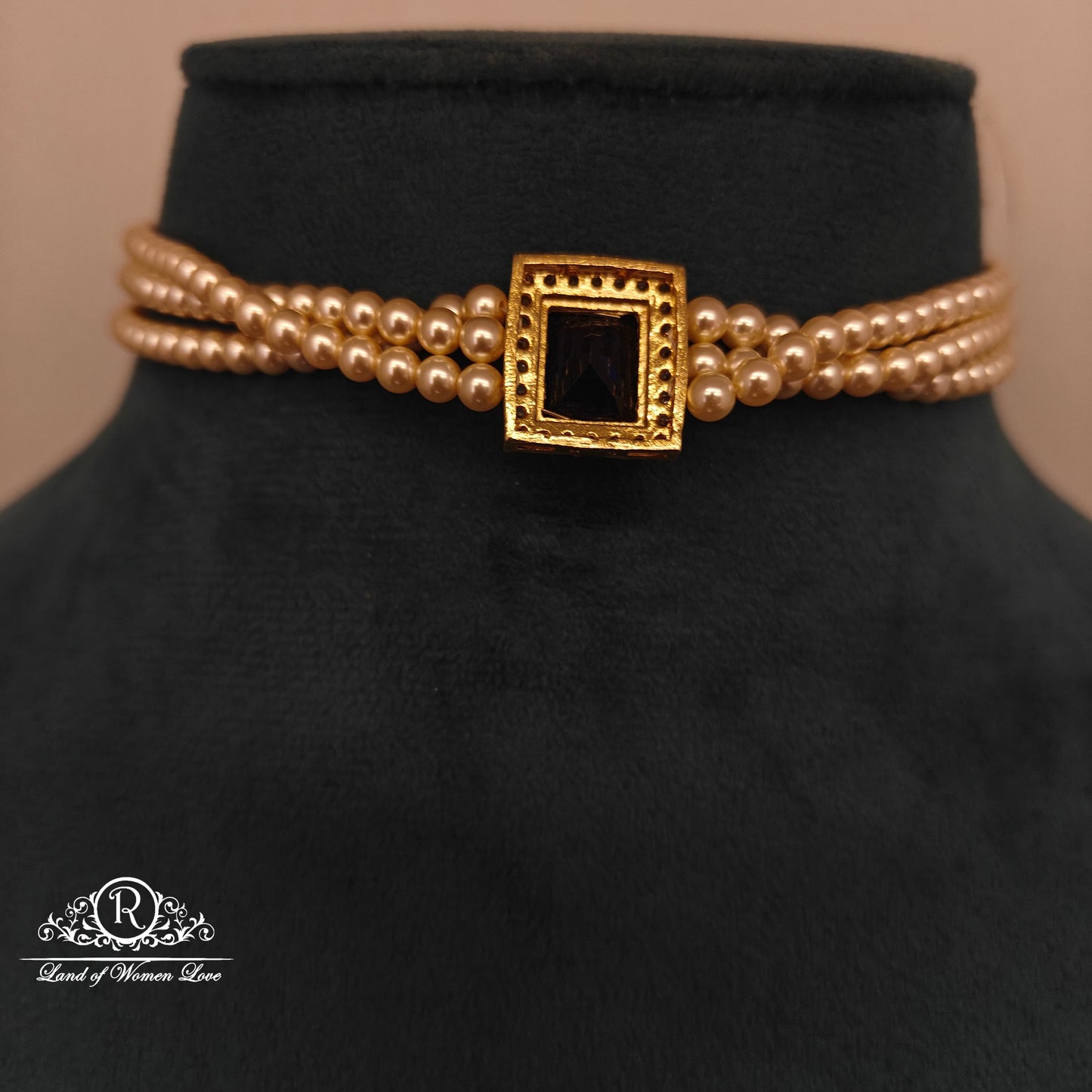 92.5 SILVER PEARL CHOCKER-RCH890