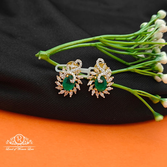 92.5 SILVER Diamond Finishing Earrings-RCCP94-1