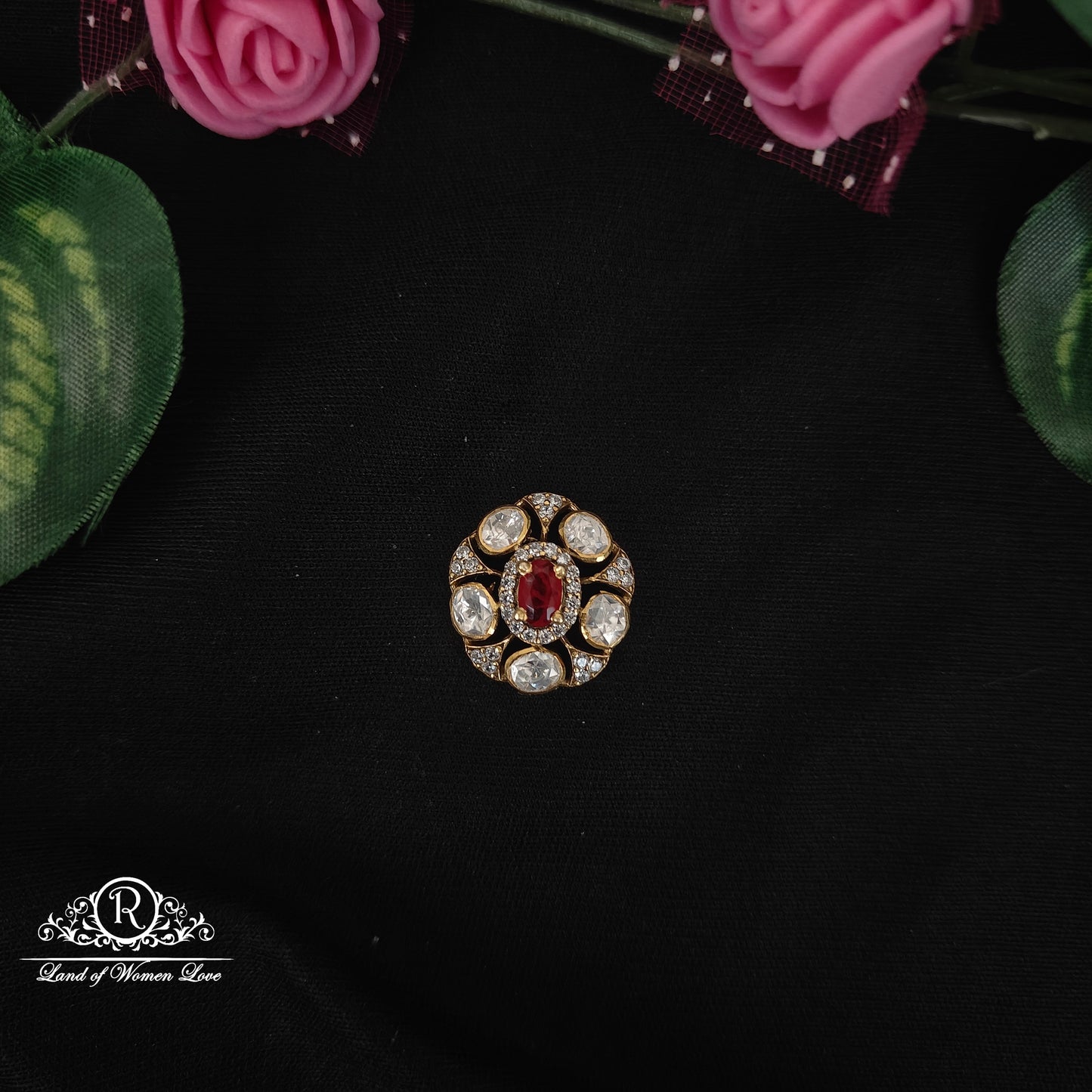 92.5-SILVER MOISSANITE SIDE LOCKET-RCMJ178