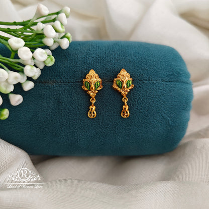 92.5 Ultra premium  leaf design earrings-RCR164