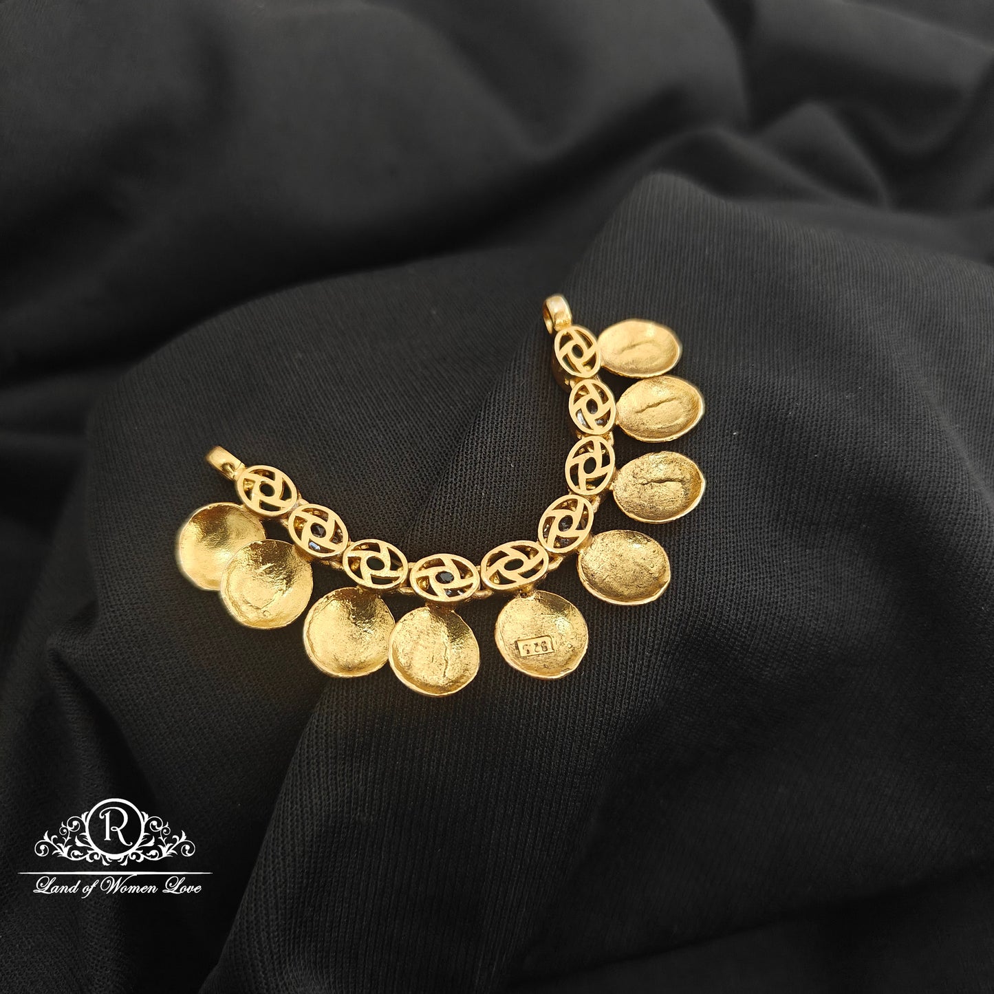 92.5 Silver with gold polish Mala locket -RCR223