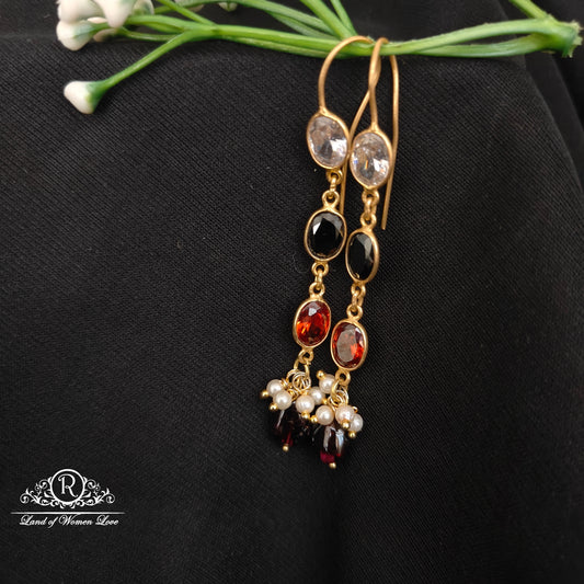 92.5 silver simple and Cute navaratna hangings-RCL20