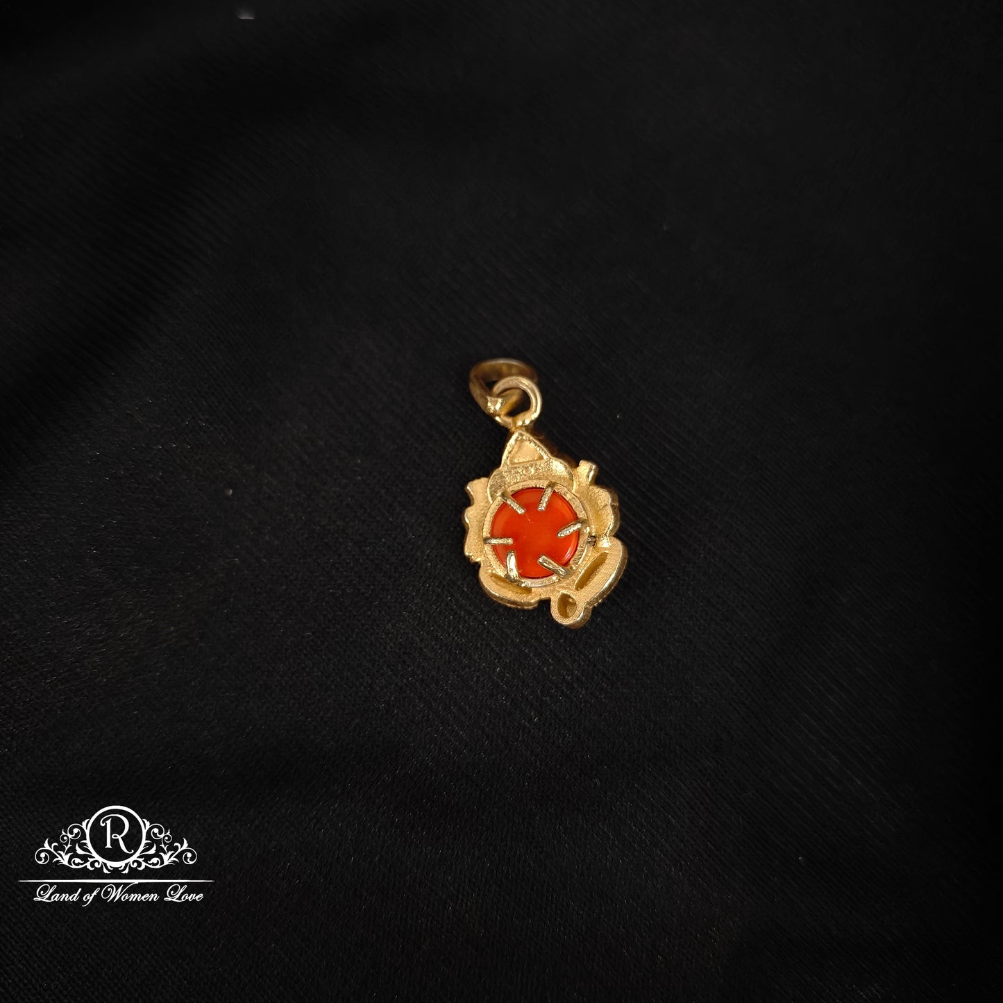 92.5 silver simple and Cute ganesh locket-RCA105